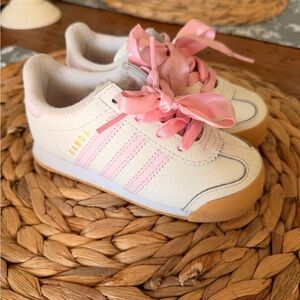 Adidas Samoa Kids Sneakers - Pink and Cream